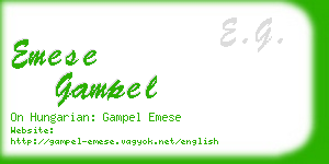 emese gampel business card